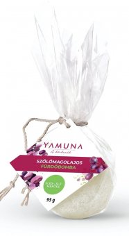 Bila de baie efervescenti cu ulei din sambure de struguri Yamuna 95 gr.