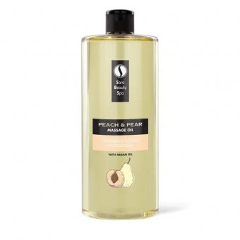 Ulei de masaj de argan Piersica SaraBeautySpa 1000 ml. 