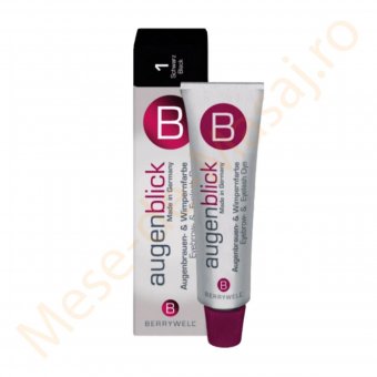 Vopsea profesionala gene și sprâncene Negru 15 ml 