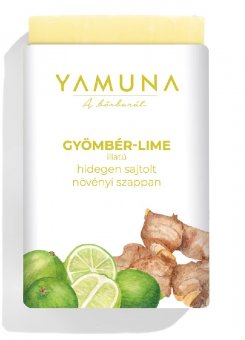 Yamuna sapun natural presat la rece cu ghimbir si lime 110 gr. 